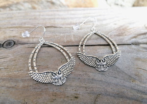 Swooping Owl Dangley Earrings