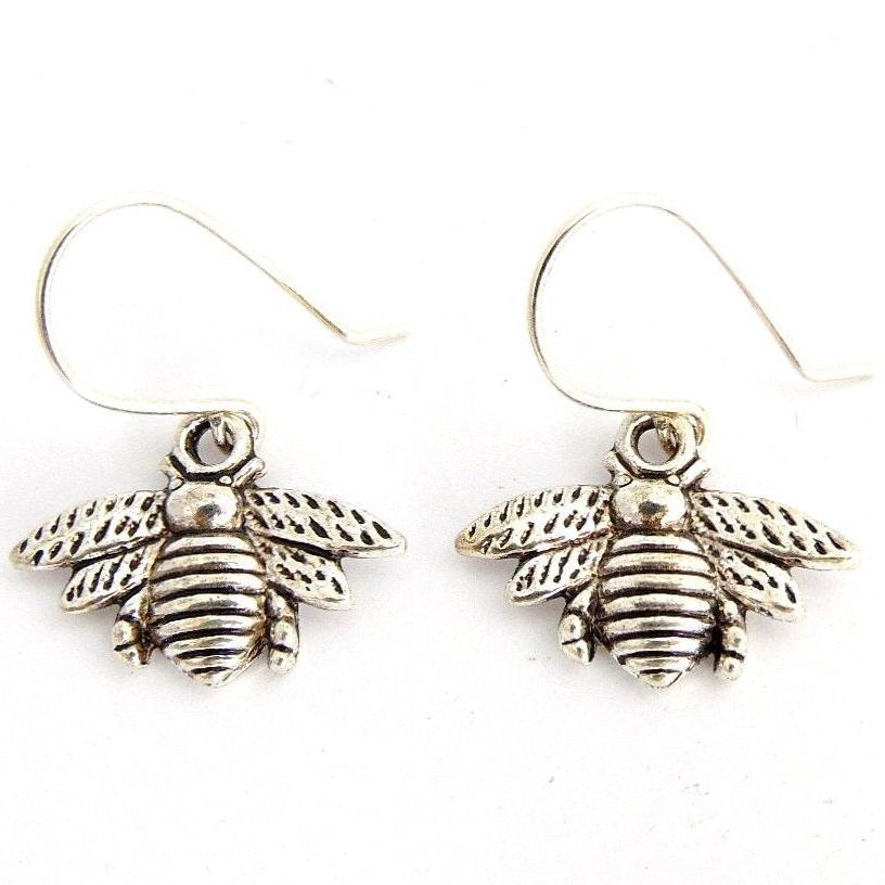 Bumble bee clearance silver earrings