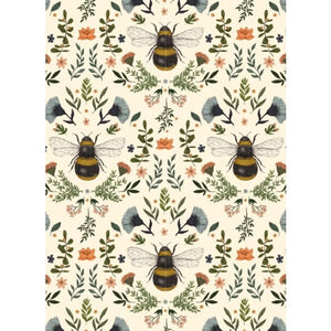 Bumblebees Greetings Card
