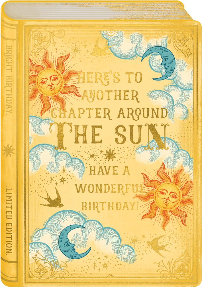 Another Chapter Birthday Greetings Card