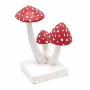 Wooden Fly Agaric Toadstool Mushrooms