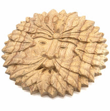 Green Man Wooden Plaque