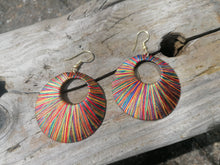 Multi Coloured Threaded Earrings