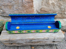 Hand Painted Orange Incense Holder Box