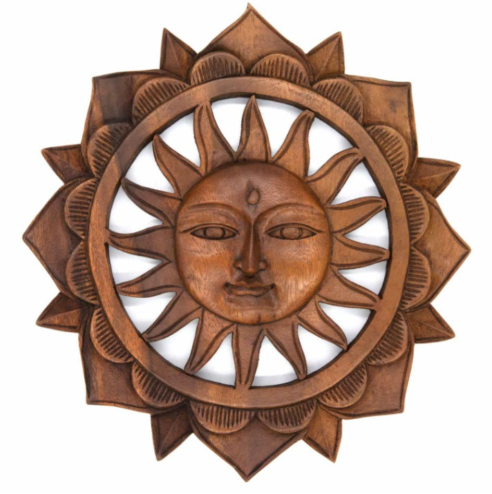 The Sun Wooden Plaque