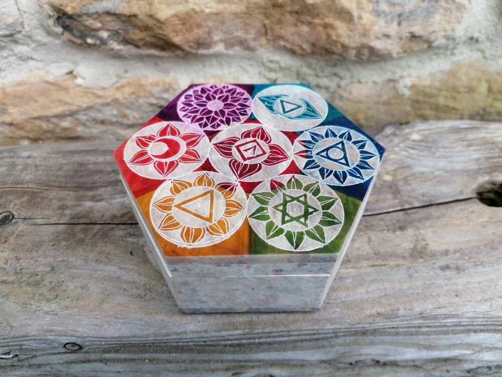 Chakra Stone Trinket Jewellery Box