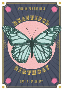 Beautiful Birthday Butterfly Greetings Card