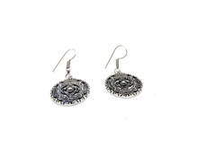 Silver Metal Tribal Design Earrings
