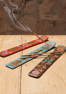 Wooden Incense Holders ~ Hand Painted