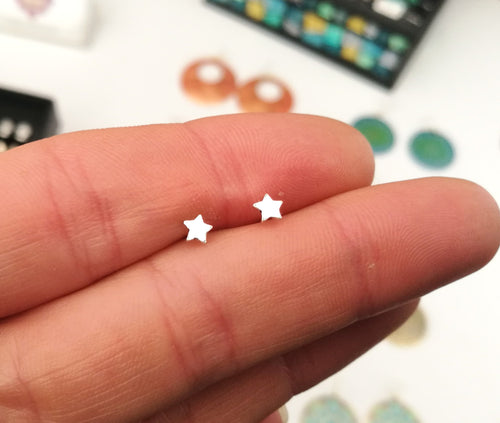 Little Star Sterling Silver Stud Earrings