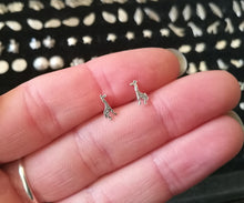 Tiny Giraffe Sterling Silver Stud Earrings