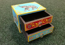Elephant 2 Drawer Handpainted Box