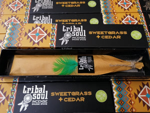 Sweetgrass & Cedar Tribal Soul Incense Sticks 15g