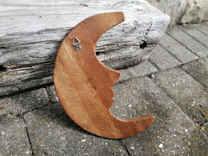 Moon Wooden Wall Plaque