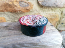 Flower of Life Carved Lidded Soapstone Box