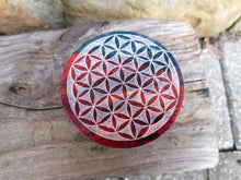 Flower of Life Carved Lidded Soapstone Box