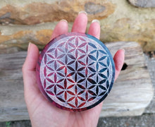 Flower of Life Carved Lidded Soapstone Box