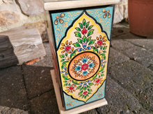 Indian Floral Hand Painted 3 Drawer Chest