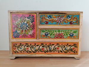 Mango Wood Hand Painted Chest of Drawers