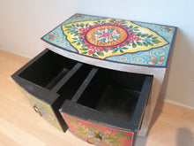 Indian 3 drawer floral chest