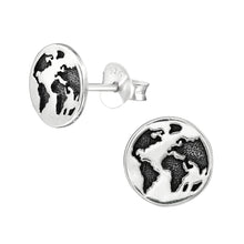 Earth Globe Stud Earrings