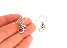 Aum Symbol Silver Earrings