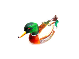 Male Mallard Duck Hand Painted Ornament