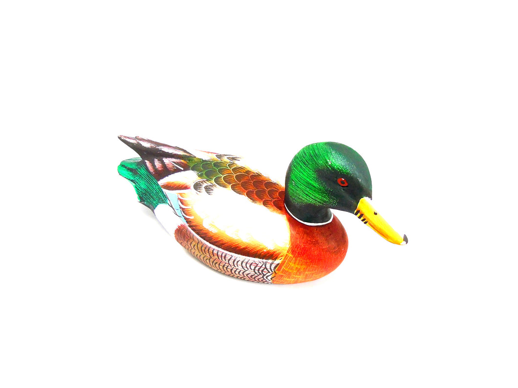 Male Mallard Duck Hand Painted Ornament