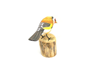 Goldfinch Hand Painted Wooden Ornament