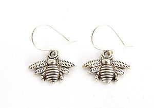 Honey Bee Silver Earrings
