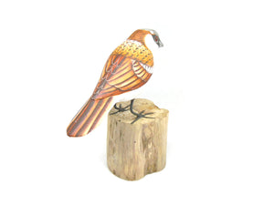 House Sparrow Hand Painted Wooden Ornament