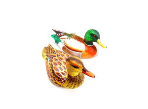 Female Mallard Duck Hand Painted Ornament